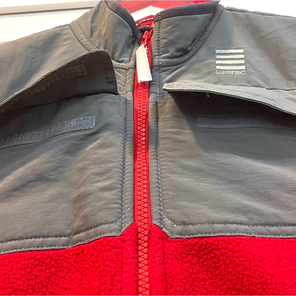 Lands End zip up Fleece jacket - Picture 2 of 8